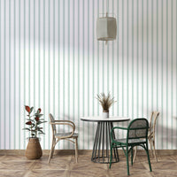 Organic Stripes Light Sage Wallpaper⁠