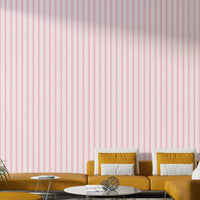 Organic Stripes Pink Wallpaper⁠