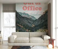 Autumn trees in scenic valley

