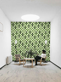 Vibrant outdoor chess wallpaper green