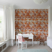 Woodland adventure icons Outdoor Explorer Wallpaper decor.