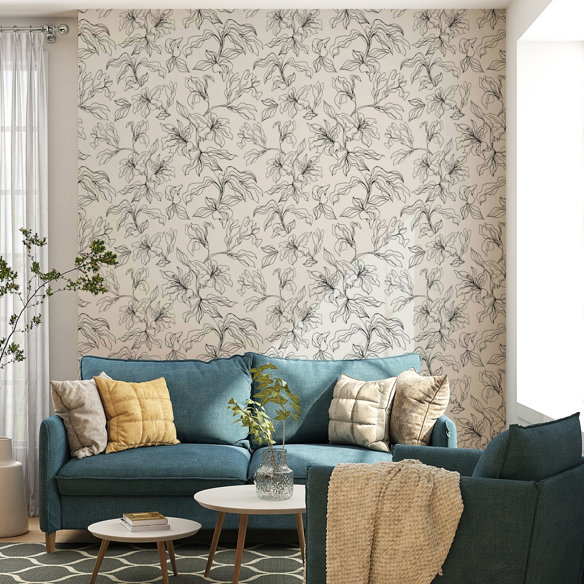 Detailed view of the subtle, imperfect lines

