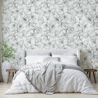 Wallpaper for walls with a graceful, hand-drawn feel

