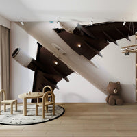 A beautiful modern cloud wall mural for a living room., GD4752