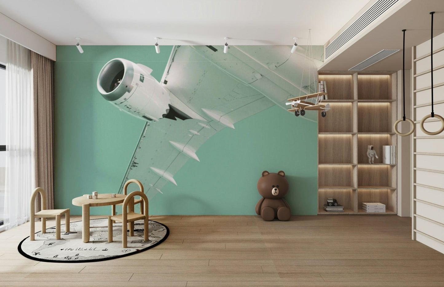 Overhead X Wall Mural