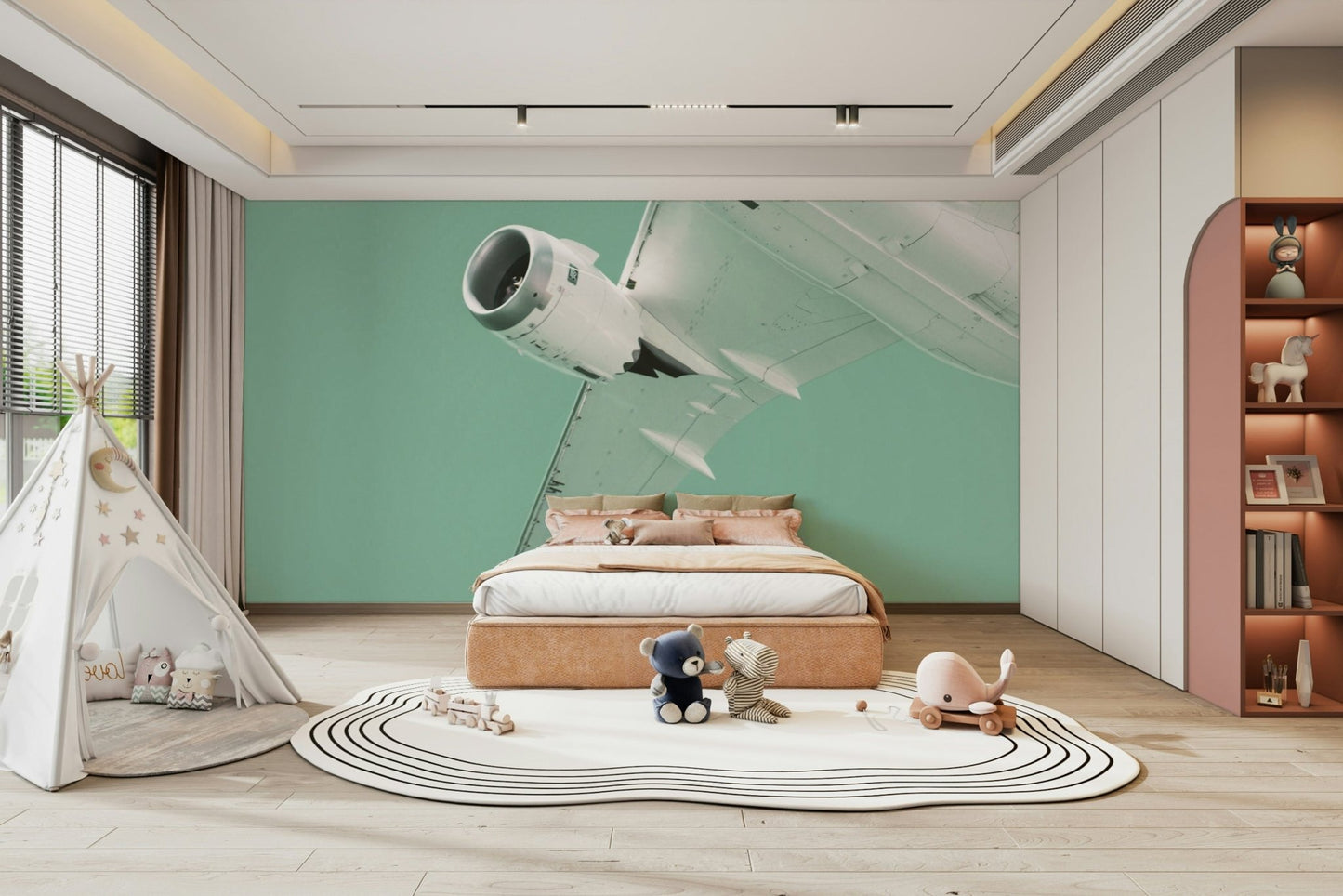 Overhead X Wall Mural