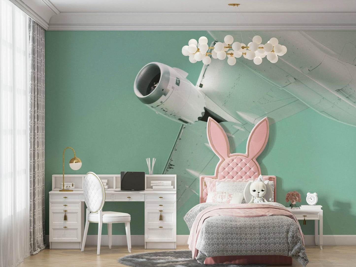 Overhead X Wall Mural