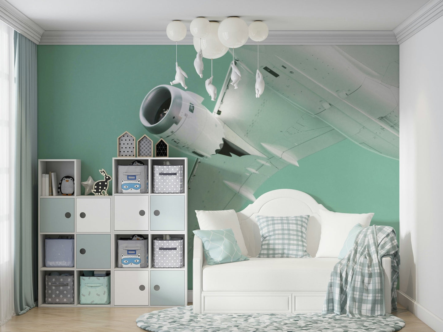 Overhead X Wall Mural