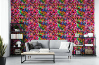 Durable wallpaper with watercolor dots for walls


