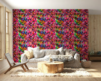 Wallpaper for walls with layered watercolor dots

