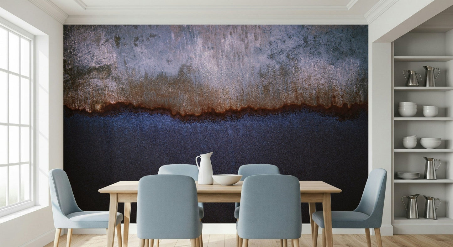 Abstract color variation of the Oxidized Horizon Wall Mural.