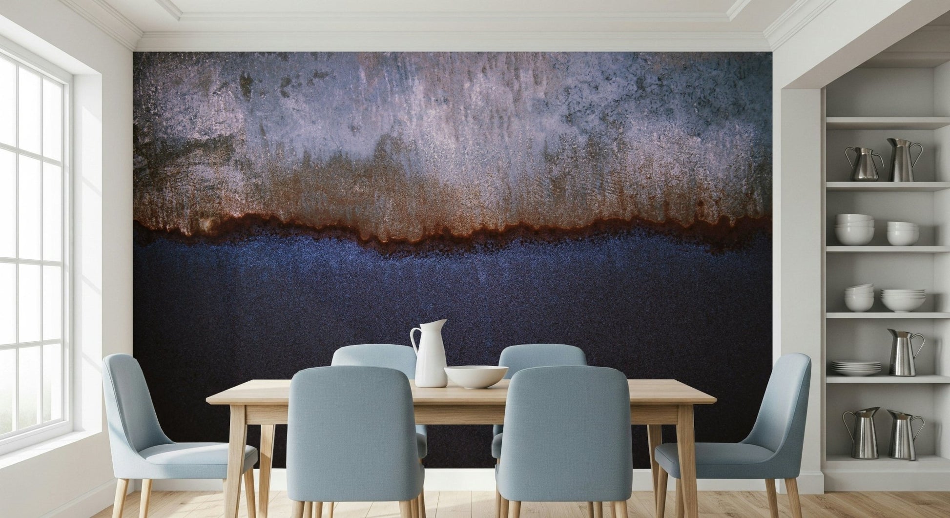 Abstract color variation of the Oxidized Horizon Wall Mural.