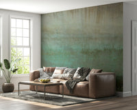 Weathered metal-look Oxidized Wall Art wall covering print.