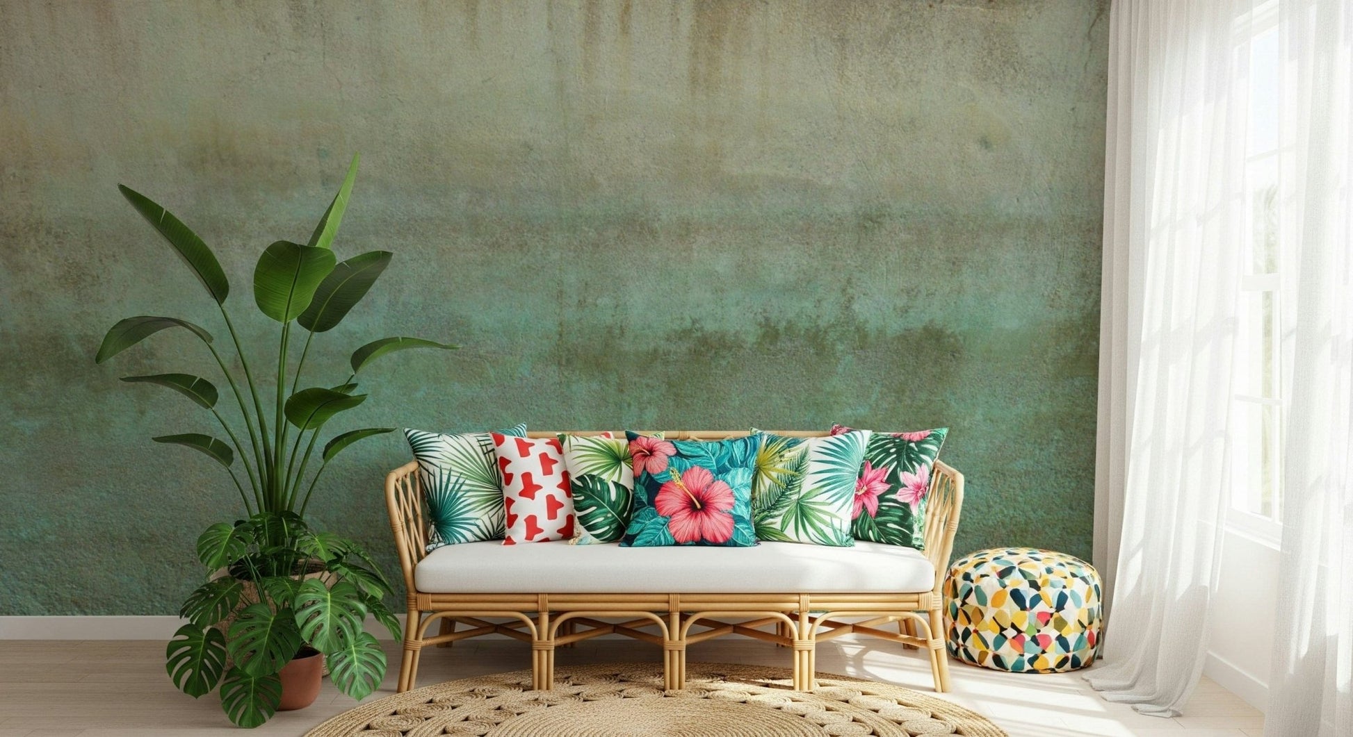 Patina effect Oxidized Wall Art wallpaper for walls texture.