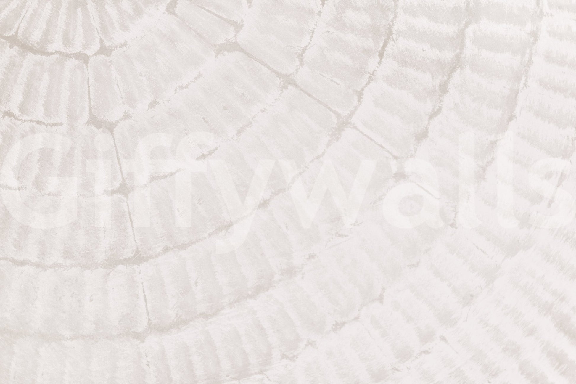 Corner of a hallway brightened by the soft Oyster Shell Echo wallpaper for walls.