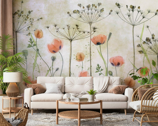 The design uses soft, layered brushstrokes reminiscent of a watercolor painting.