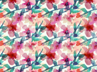 A beautiful modern art wall mural of delicate flowers.

