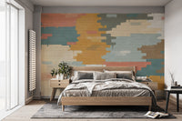 Painted Brick Illusion Wall Mural - Giffywalls