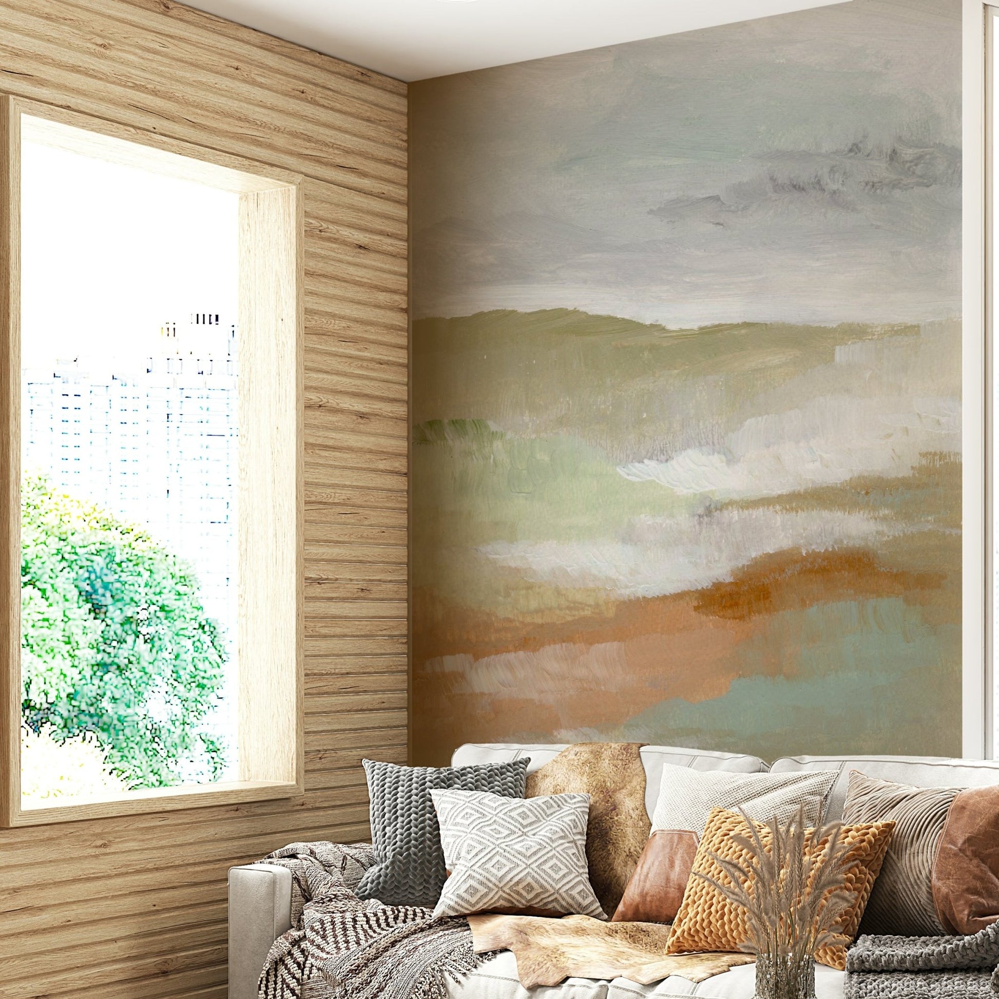 The style is artistic and modern.

