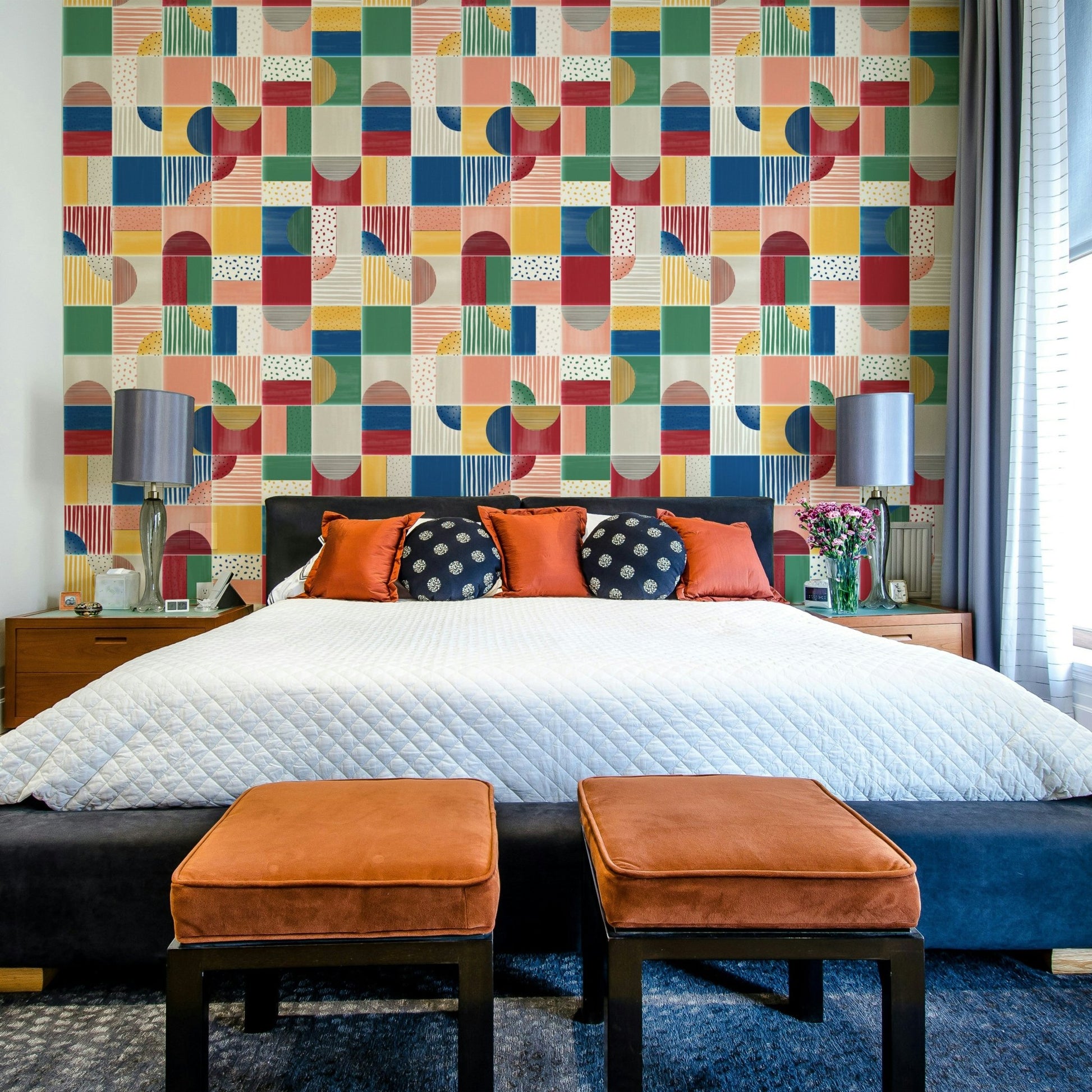 Bold color palette with cheerful contrast. GD2783

