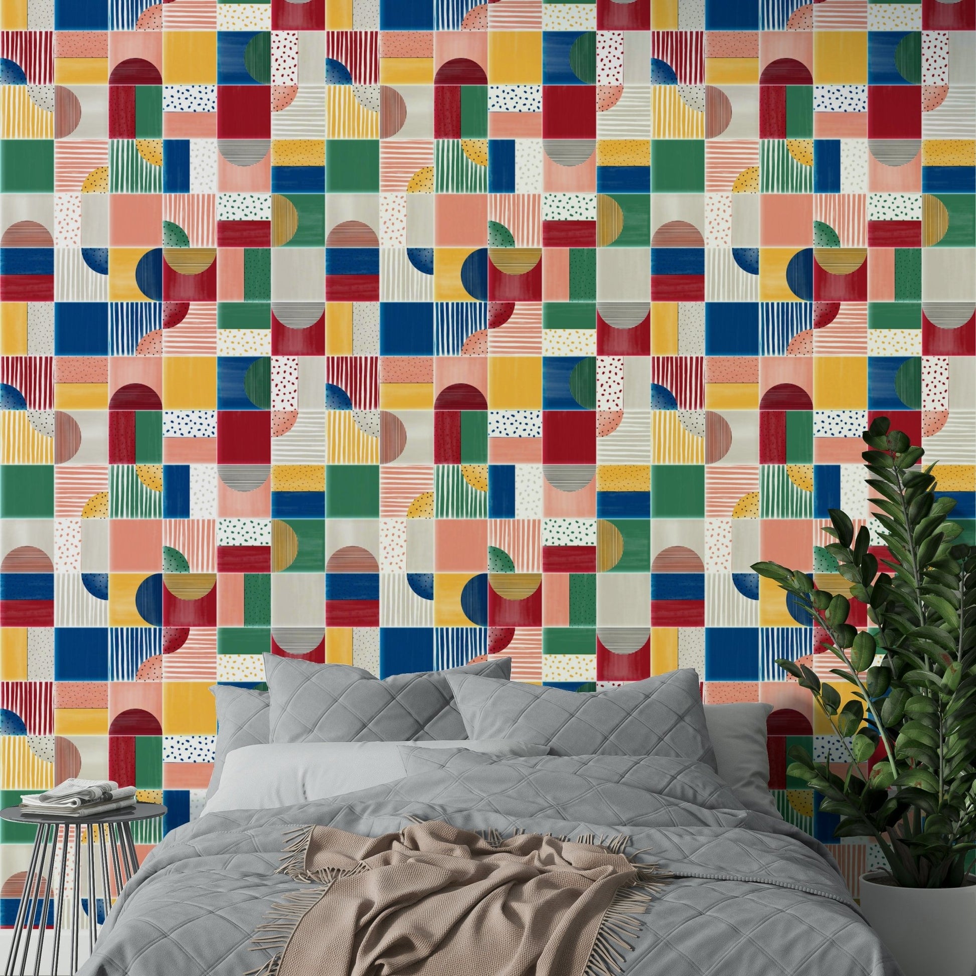 Painted modern tile pattern. GD2783

