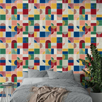 Painted modern tile pattern. GD2783

