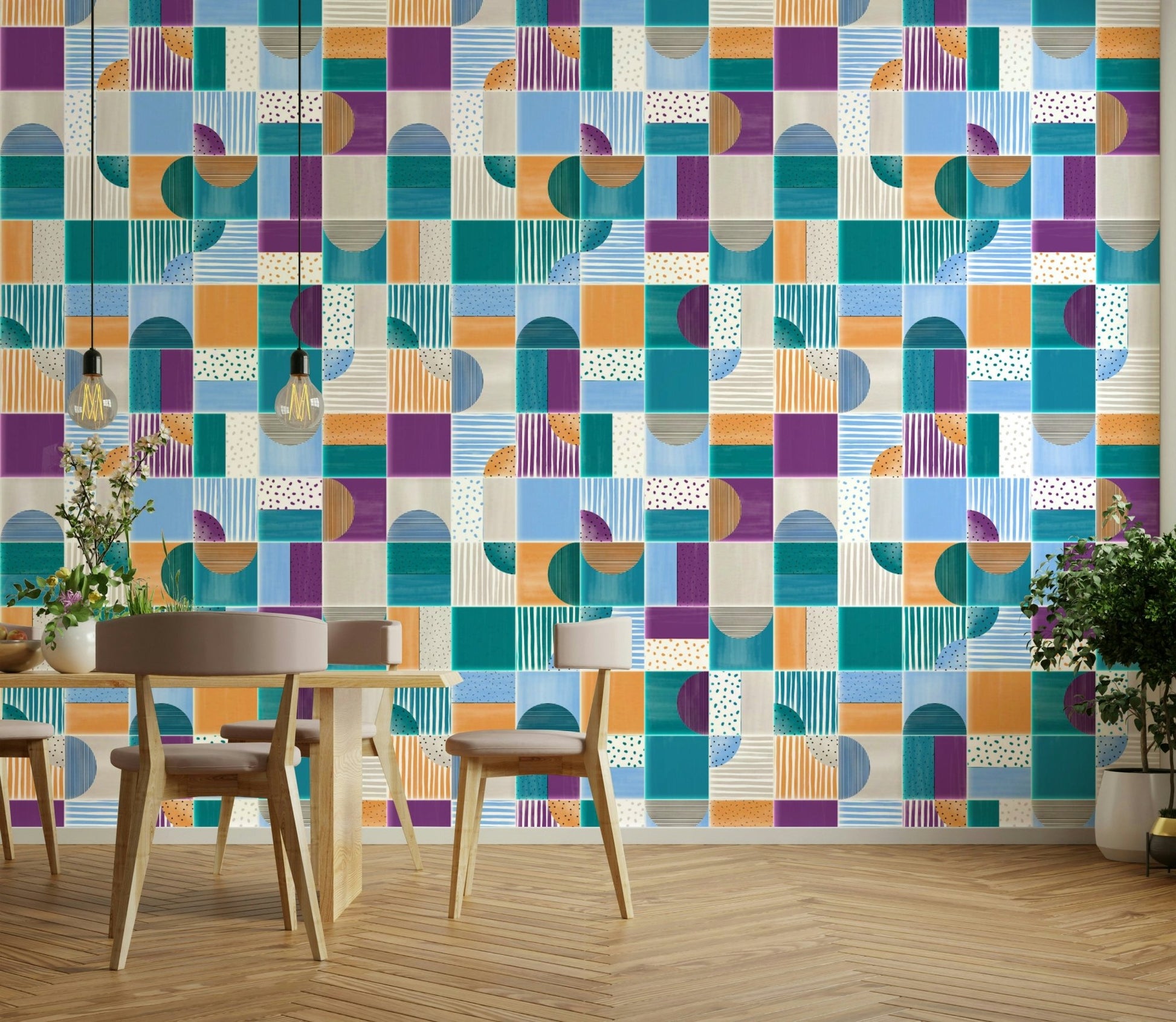 Energetic and inviting visual.

