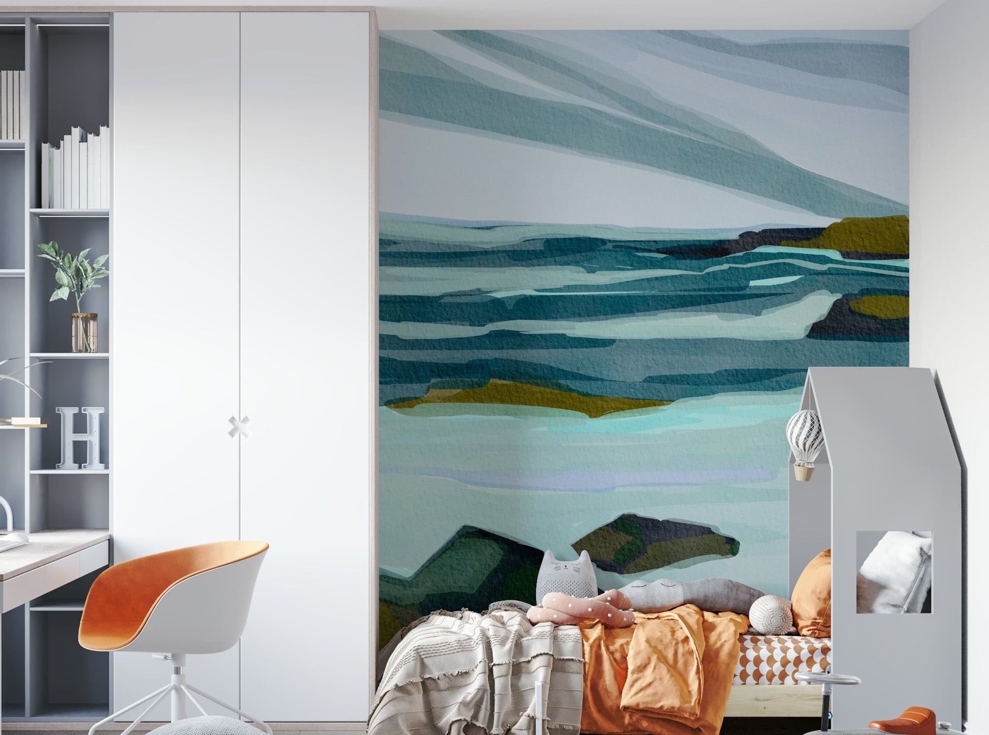 The composition is balanced and uncluttered.

