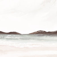 Painted Shores wall mural showcasing a peaceful painted beach day.