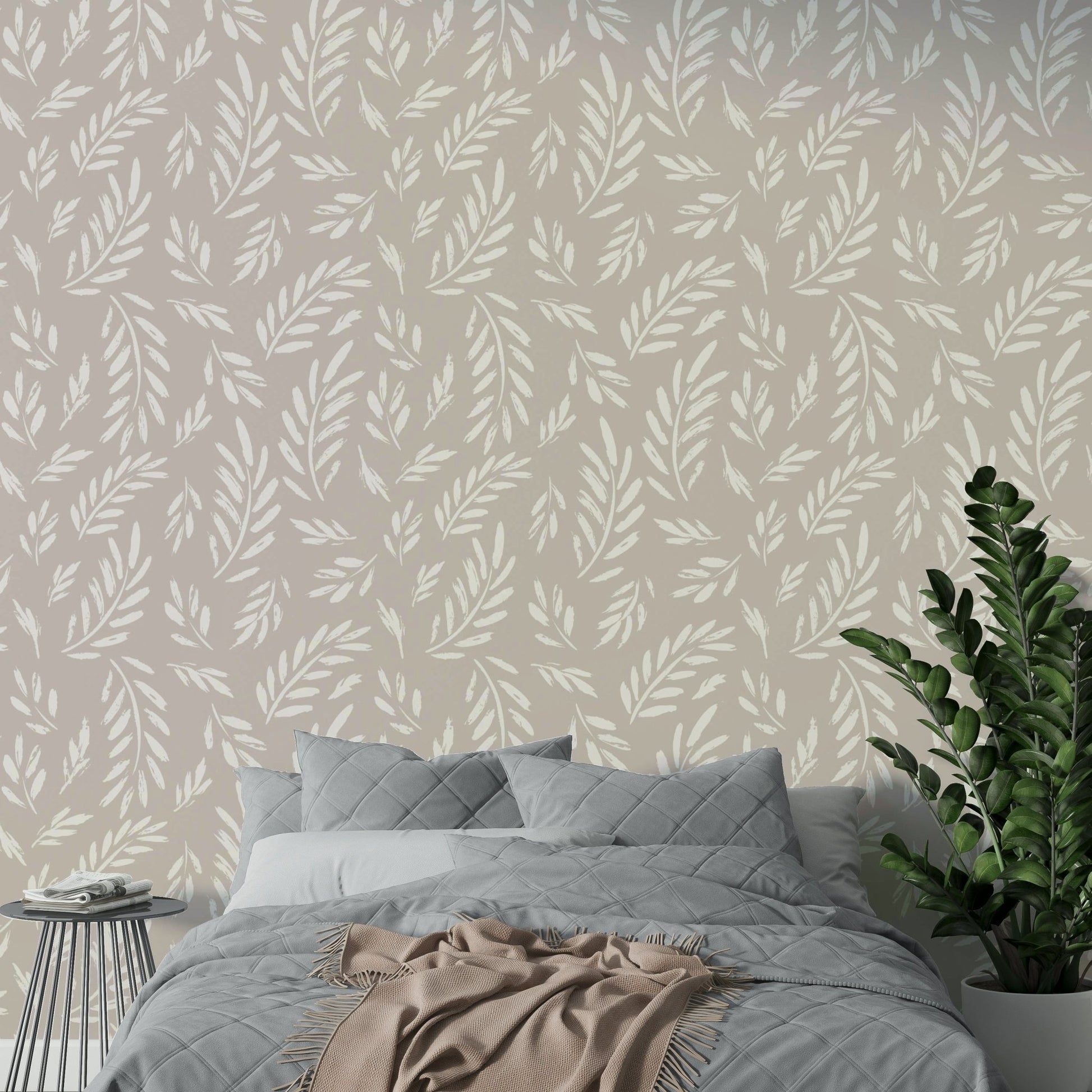 The colors are subtle and minimalist, like shades of black, gray, and white.
