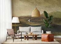 A serene abstract landscape wall mural for your decor., GD5577