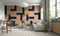 Weathered artistic tile wallpaper
