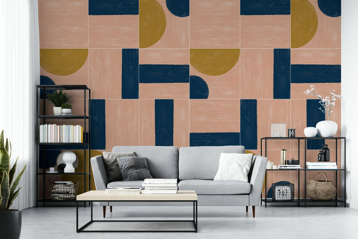 Weathered vintage tile look
