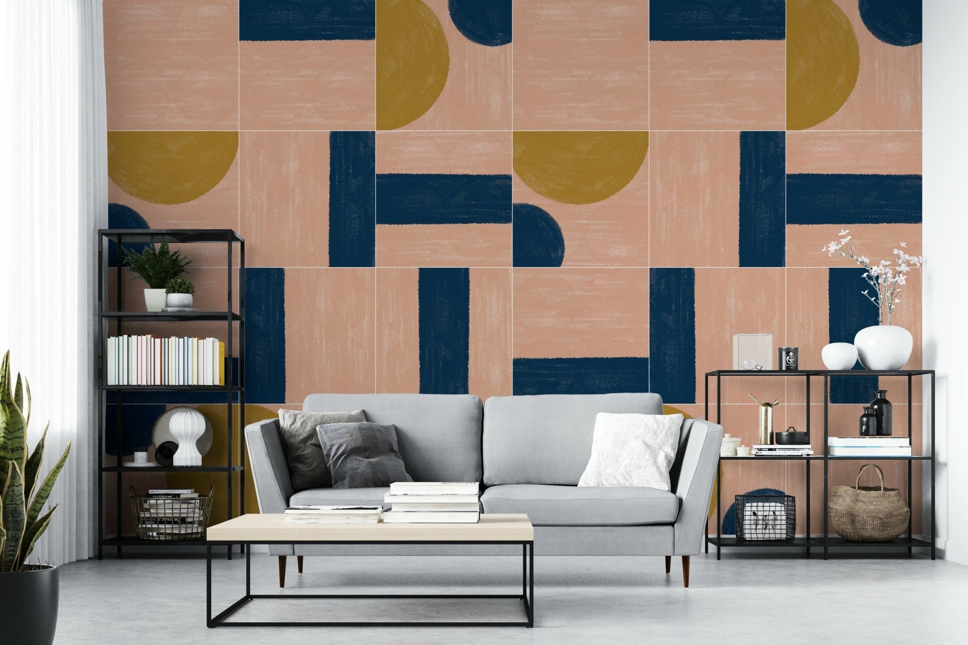 Weathered vintage tile look
