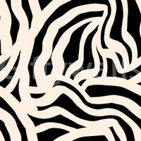 A seamless pattern of colorful waves on a wall

