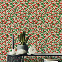 Warm beige cherry wallpaper for walls

