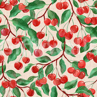 Warm and inviting cherry wallpaper design

