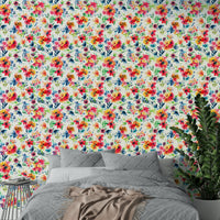 Bold tropical flowers wallpaper for walls

