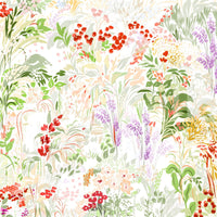 Kaleidoscopic efflorescence of Painterly Meadow Wall Mural., GD6656