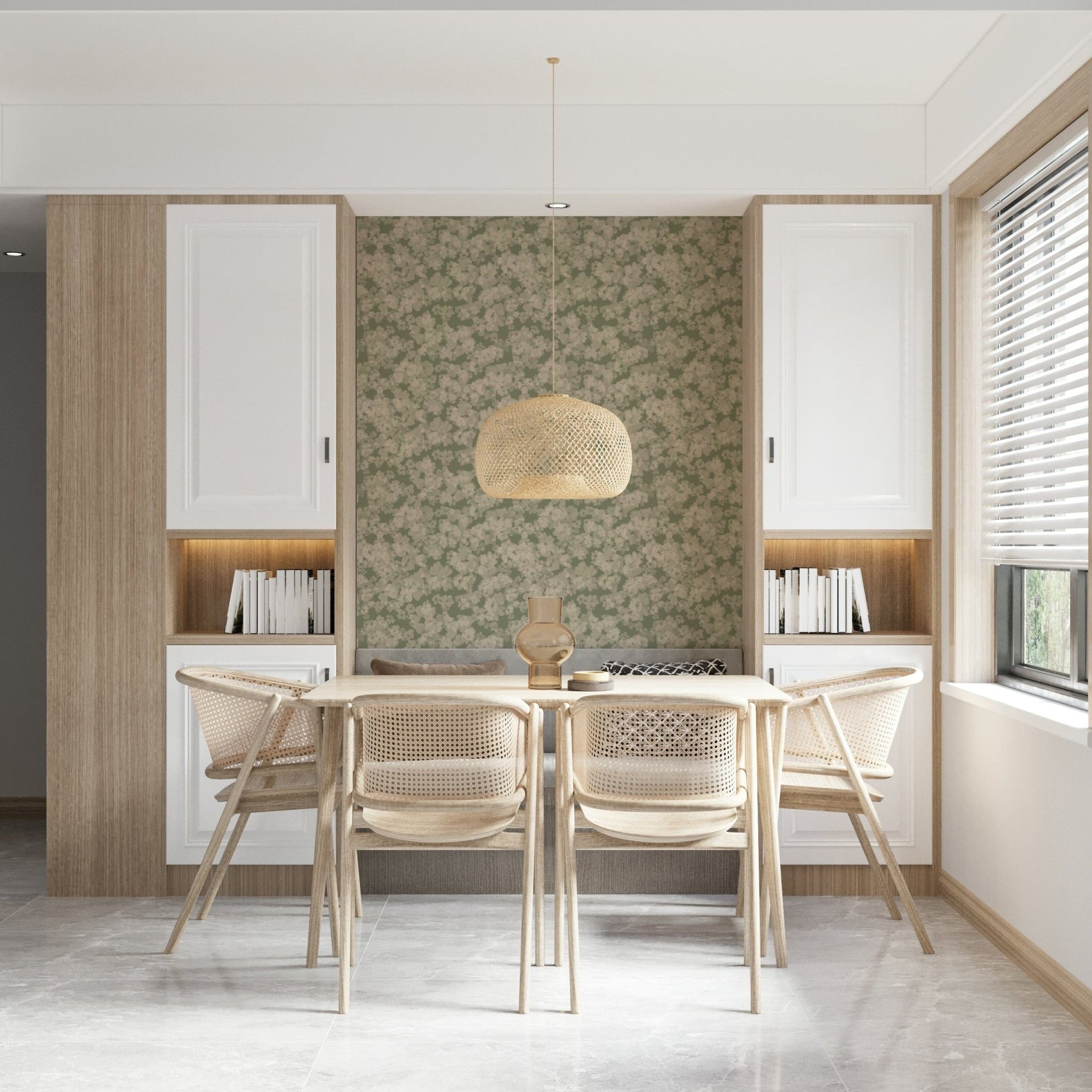 Painterly Soft Blossom wallpaper for delicate and serene interior design., GD6868