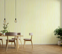 Light yellow mural wallpaper design

