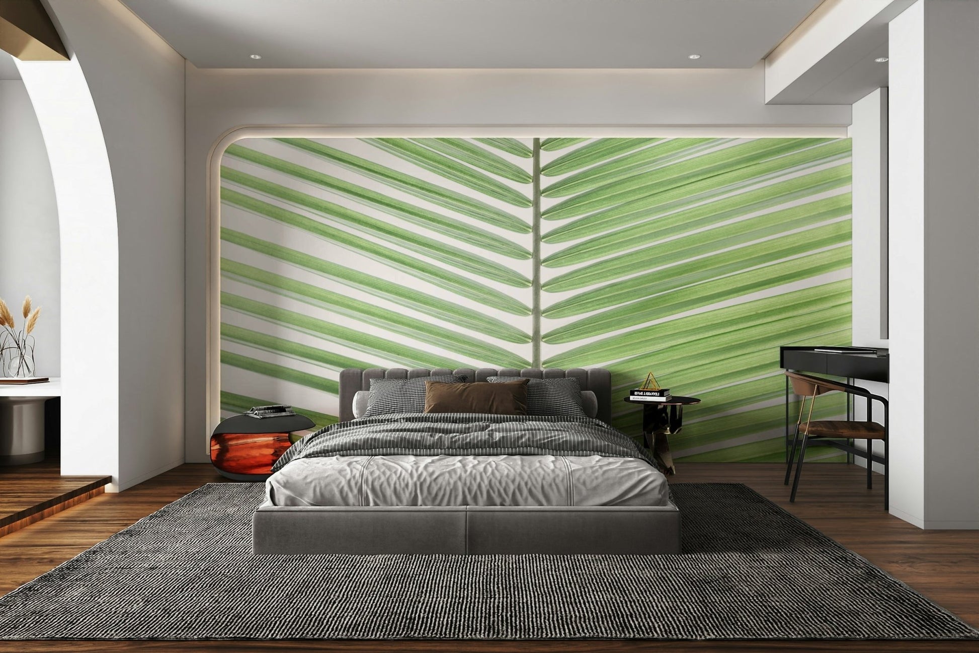 Fresh greenery mural for walls

