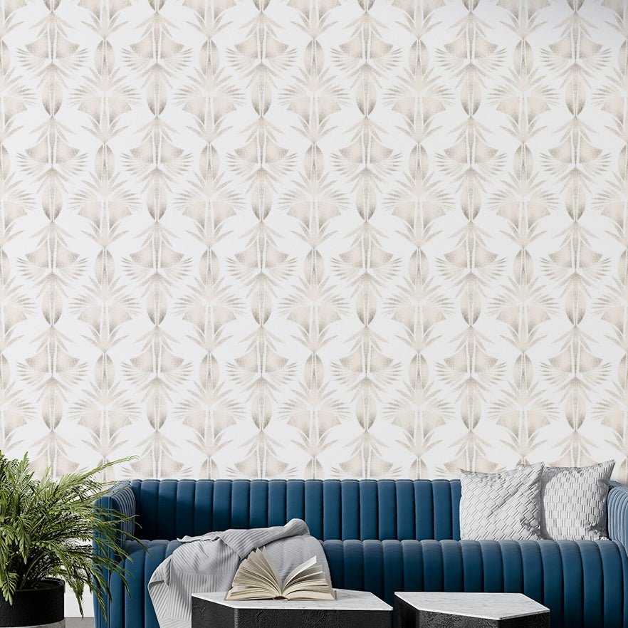 Palm Fronds: Sepia Dreams Wallpaper⁠