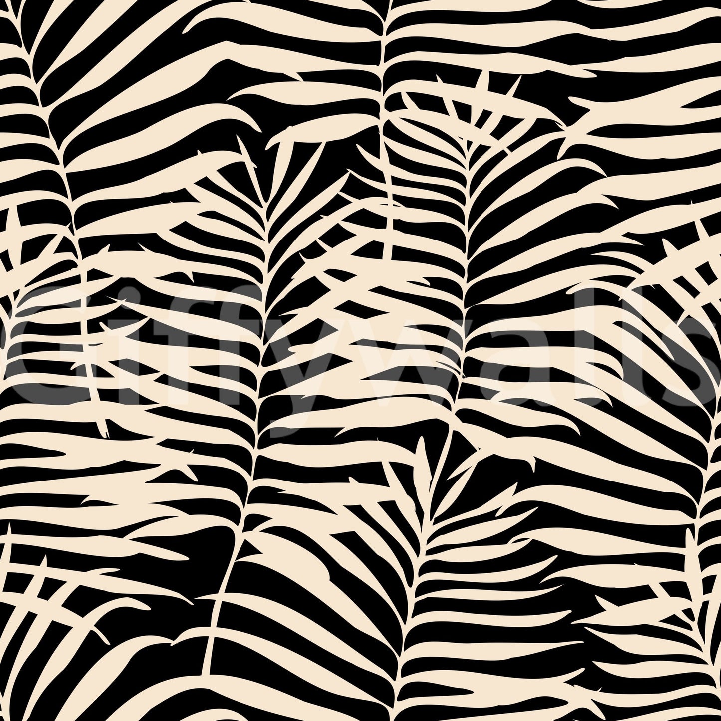 An interior with a soft and peaceful accent wall

