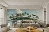 Palm tree paradise wall art for rooms
