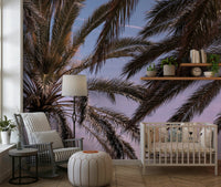 A tranquil tropical scene wall mural for your decor.