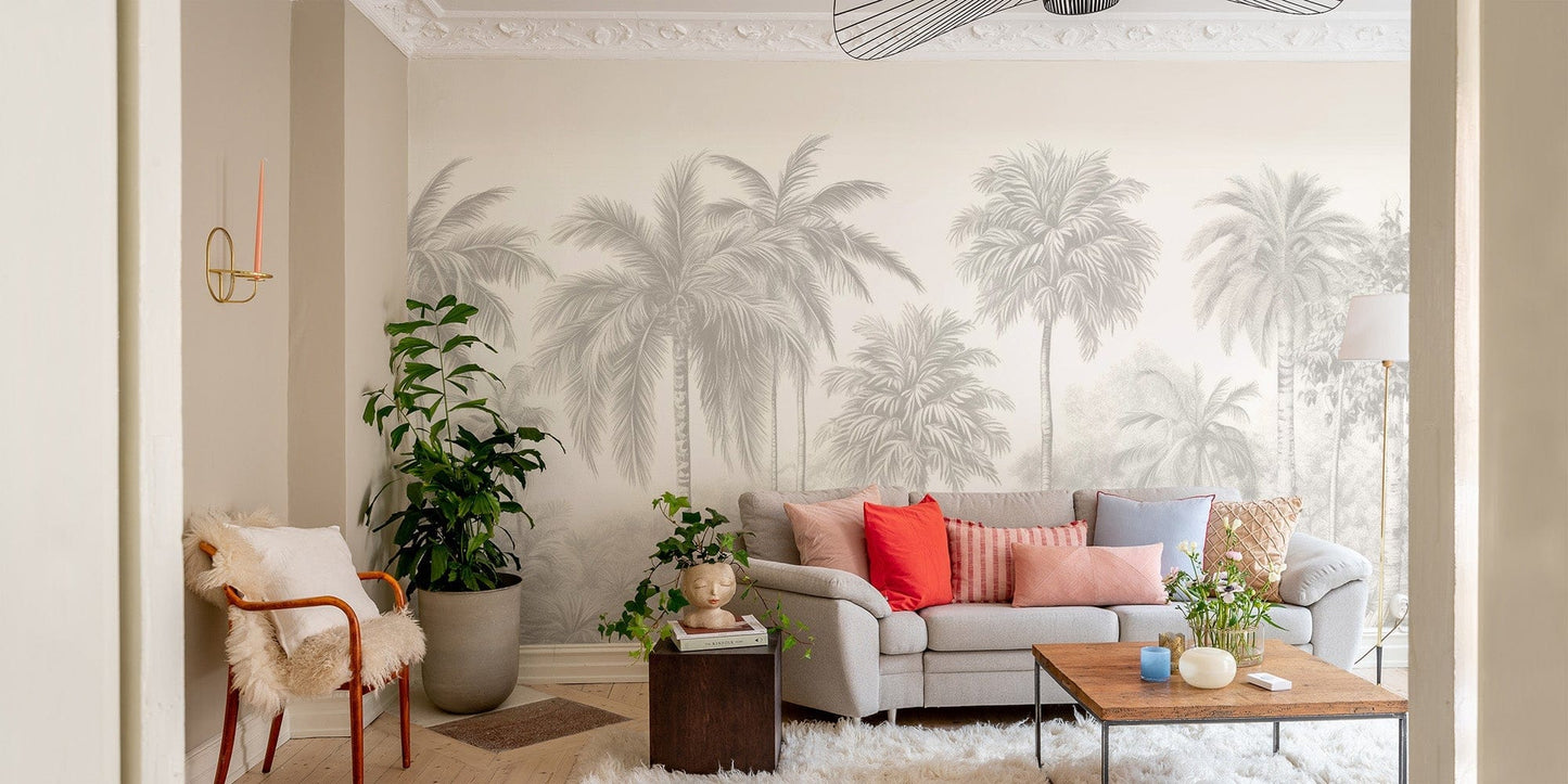 Palm Tree Wallpaper Mural - Giffywalls