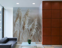 Tranquil pampas grass at the beach wall art

