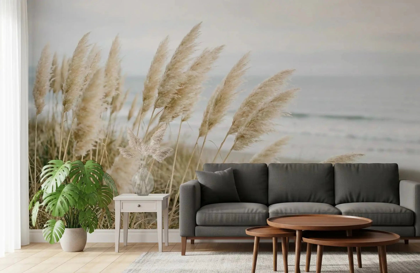 Pampas Whisper Wall Mural