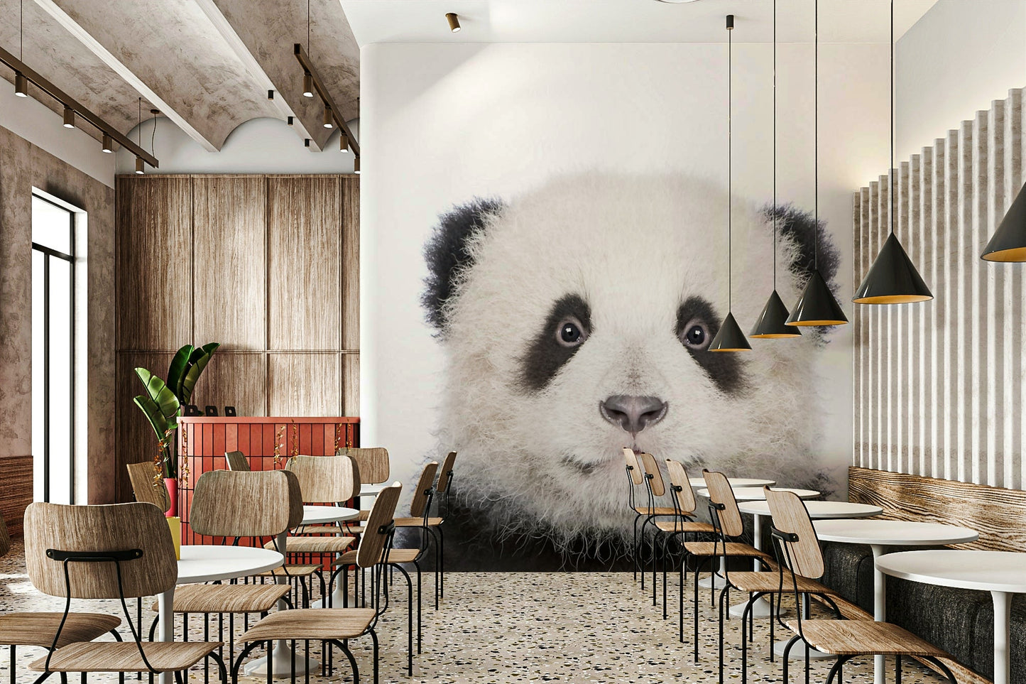 Baby panda animal portrait front, GD318
